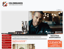 Tablet Screenshot of colombianosenmexico.com